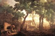 RICCI, Marco Landscape with Watering Horses oil painting